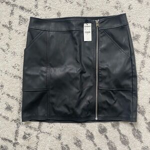 Express Faux Leather Mini Skirt